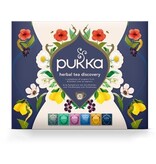 Pukka Pukka thee bio discovery box, geassorteerde smaken, doos van 30 stuks