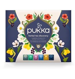 Pukka Pukka thee bio discovery box, geassorteerde smaken, doos van 30 stuks