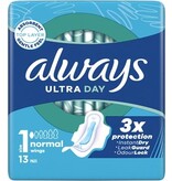 Always Always Ultra Day maandverband Normal, pak van 13 stuks