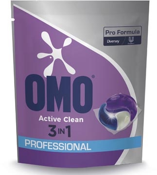 Omo Omo Professional Pro Formula Active Clean 3 in 1 wasmiddel, pak van 80 capsules