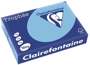 Clairefontaine Clairefontaine Trophée Pastel, gekleurd papier, A4, 160 g, 250 vel, lavendelblauw