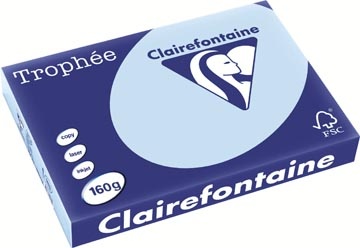 Clairefontaine Clairefontaine Trophée Pastel, gekleurd papier, A3, 160 g, 250 vel, blauw