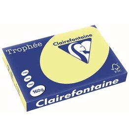 Clairefontaine Clairefontaine Trophée Pastel, gekleurd papier, A3, 160 g, 250 vel, citroengeel