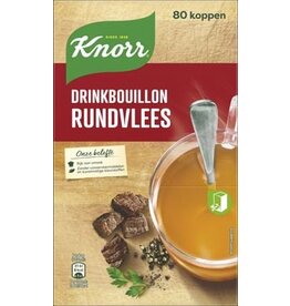 Knorr Knorr drinkbouillon rundvlees, 175 ml, doos van 80 stuks