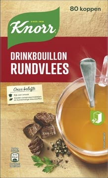Knorr Knorr drinkbouillon rundvlees, 175 ml, doos van 80 stuks