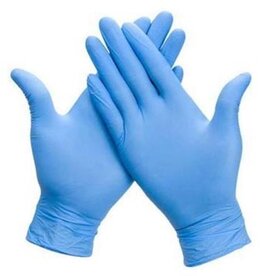 Handschoenen uit nitril, extra large, blauw, pak van 100 stuks