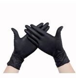 Handschoenen uit nitril, small, zwart, pak van 100 stuks