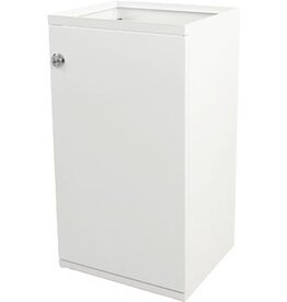 V-part V-part modulaire afvalbak met deur en zakhouder 85 l, wit