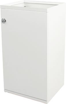 V-part V-part modulaire afvalbak met deur en zakhouder 85 l, wit