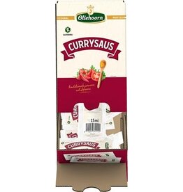 Oliehoorn Oliehoorn Currysaus, doos van 150 zakjes van 15 ml