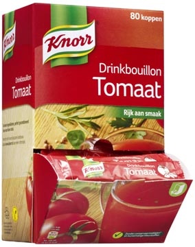 Knorr Knorr drinkbouillon tomaat, 175 ml, doos van 80 stuks