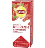Lipton Tea Company Lipton thee Feel Good Selection, Zwarte thee aardbei, doos van 25 zakjes
