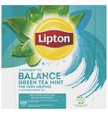 Lipton Tea Company Lipton thee Feel Good Selection, Groene thee munt, doos van 100 zakjes