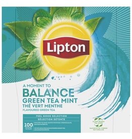 Lipton Tea Company Lipton thee Feel Good Selection, Groene thee munt, doos van 100 zakjes