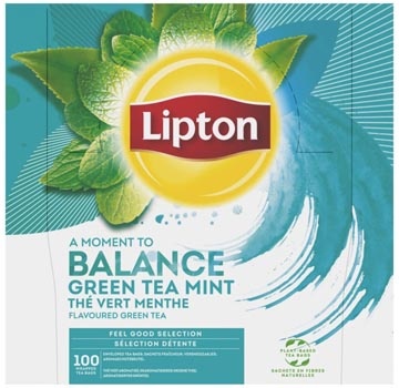 Lipton Tea Company Lipton thee Feel Good Selection, Groene thee munt, doos van 100 zakjes