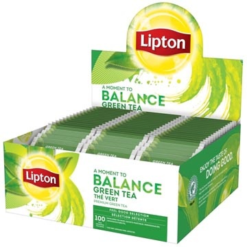 Lipton Tea Company Lipton thee Feel Good Selection, Groene thee, doos van 100 zakjes