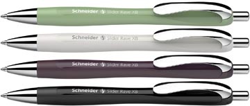 Schneider Schneider balpen Slider Rave Trend, extra breed, blauwe inkt, geassorteerde kleuren, doos van 3+1 gratis