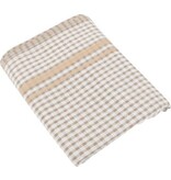 Merkloos Handdoek, ft 50 x 70 cm, gewafeld, beige, pak van 3 stuks