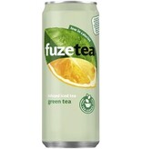 Fuze tea Fuze Tea frisdrank, niet-bruisend, sleek blik van 33 cl, pak van 24 stuks, groene thee