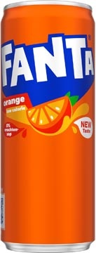 Fanta Fanta Orange frisdrank, sleek blik van 25 cl, pak van 24 stuks.