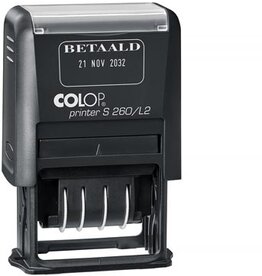 Colop Colop tekststempel Printer S260/L2, met datum en BETAALD