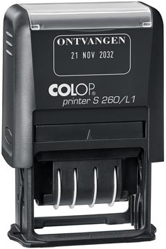 Colop Colop tekststempel Printer S260/L1, met datum en ONTVANGEN