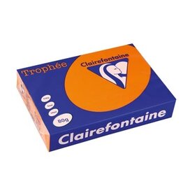 Clairefontaine Trophee A4 80G 500V Fel Oranje 1 St