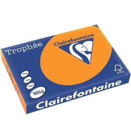 Clairefontaine Clairefontaine Trophée Intens, gekleurd papier, A3, 160 g, 250 vel, feloranje