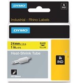 Dymo Rhino Krimpkous 24Mm Zwart/Geel 1 STUK