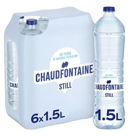 Chaudfontaine Chaudfontaine Still water, fles van 1,5 l, pak van 6 stuks