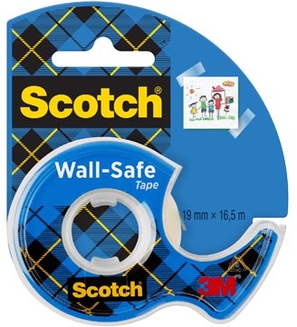 Scotch Scotch Wall-Safe tape, ft 19 mm x 16,5 m, op blister
