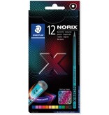 Staedtler Staedtler Norix kleurpotlood, etui van 12 stuks, in geassorteerde kleuren