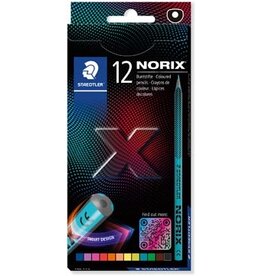 Staedtler Staedtler Norix kleurpotlood, etui van 12 stuks, in geassorteerde kleuren