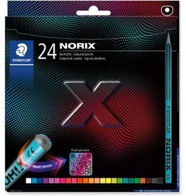 Staedtler Staedtler Norix kleurpotlood, etui van 24 stuks, in geassorteerde kleuren