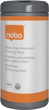 Nobo Nobo vochtige reinigingsdoekjes voor whiteboard, 100 stuks