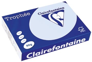 Clairefontaine Clairefontaine Trophée gekleurd papier, A4, 80 g, 500 vel, azuurblauw