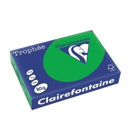 Clairefontaine Clairefontaine Trophée Intens, gekleurd papier, A4, 80 g, 500 vel, biljartgroen