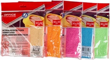 Office Products OFFICE products huishouddoekjes, 32 x 50 cm, geassorteerde kleuren, pak van 5 stuks