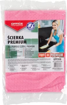 Office Products OFFICE products huishouddoekjes, premium, 34 x 45 cm, geassorteerde kleuren, pak van 3 stuks