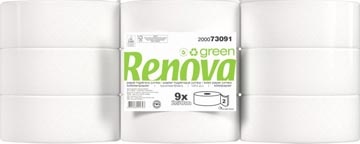 Renova Renova Green toiletpapier Jumbo, 2-laags, 250 meter, pak van 9 rollen
