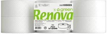 Renova Renova Green toiletpapier Jumbo, 2-laags, 120 meter, pak van 12 rollen
