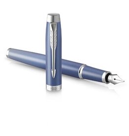 Parker Parker IM Rituals vulpen , blauw CT, fijn, giftbox