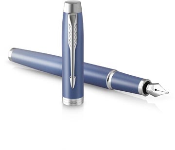 Parker Parker IM Rituals vulpen , blauw CT, fijn, giftbox