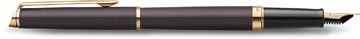 Waterman Waterman Hémisphère Metalic vulpen, medium, zwart GT, giftbox