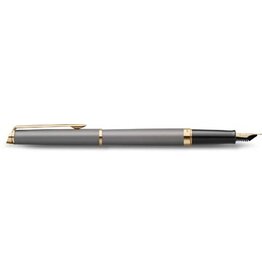 Waterman Waterman Hémisphère Metalic vulpen, medium, grijs GT, giftbox
