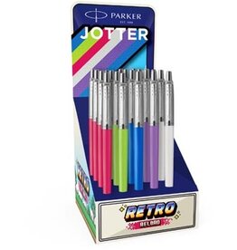 Parker Parker Jotter Originals balpen 90's, medium, geassorteerde kleuren, display van 20 stuks