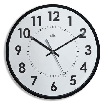 Orium by CEP wandklok, quartz, diameter 30 cm, zwart