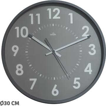 Orium by CEP wandklok, quartz, diameter 30 cm, grijs