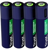 Trust Trust USB-C herlaadbare batterijen AAA, blister van 4 stuks