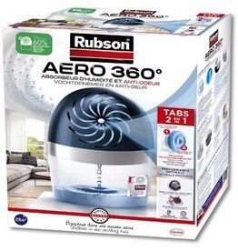 Rubson Rubson navulbare ontvochtiger AERO 360, werkt met tabs van 450 gram